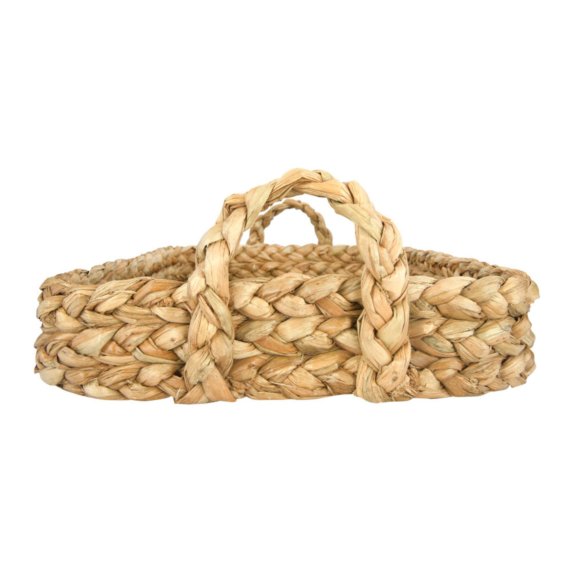 Hello Honey® Brown Decorative Handwoven Seagrass Tray